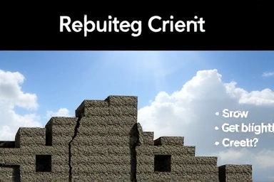 Metaphor for rebuilding credit and financial stability.